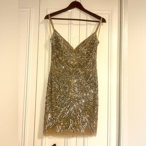 Jovani beaded couture dress. Size 4.